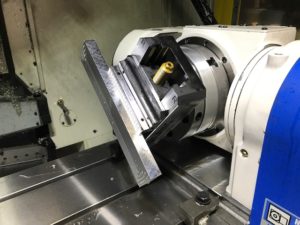 円テーブル金属切削